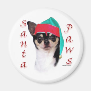 Aimant Chihuahua Père Noël Paws