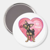 Aimant Chihuahua Saint-Valentin (Recto/Verso)