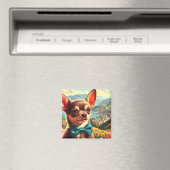 Aimant Chihuahua vintage (In Situ (Lave-vaisselle))