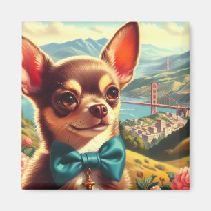 Aimant Chihuahua vintage