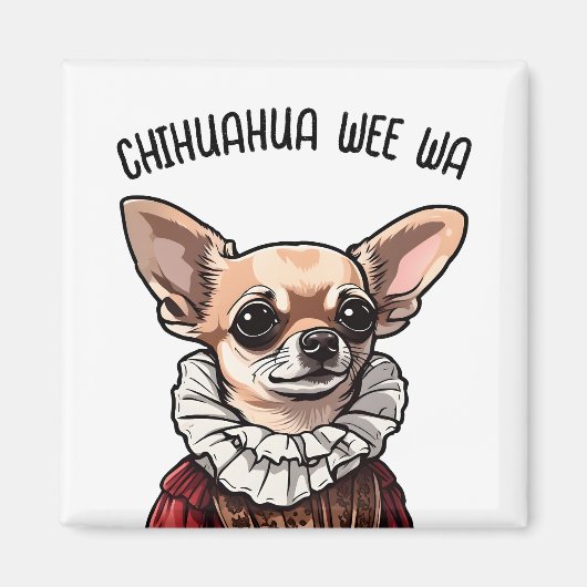 Aimant Chihuahua wee wa (Devant)