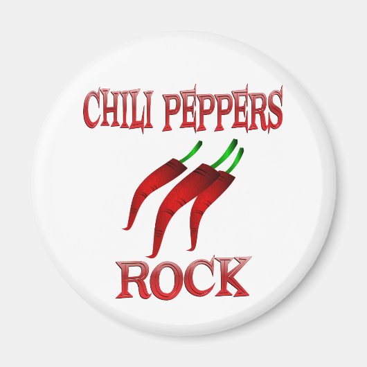 Aimant Chili Peppers Rock (Devant)