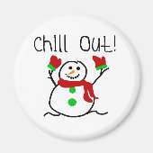 Aimant Chill Out Snowman (Devant)