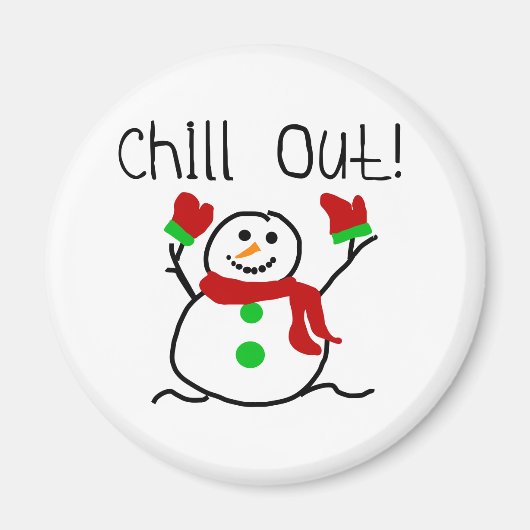 Aimant Chill Out Snowman (Devant)
