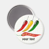Aimant Chillies chaud (Recto/Verso)