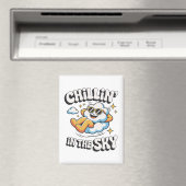 Aimant Chillin' in the Sky Cloud Design Fun Refrigerator (In Situ (Lave-vaisselle))