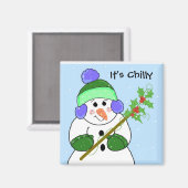 Aimant Chilly Snowman (Recto/Verso)