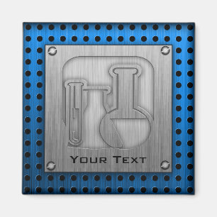 Aimant Chimie à aspect métallique brossé