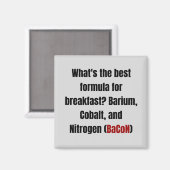 Aimant Chimie Bacon Pun (Recto/Verso)