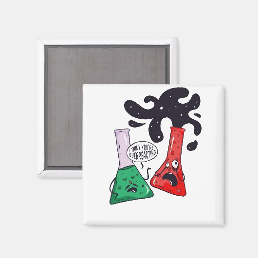 Aimant Chimie drôle Science Physique Je pense que vous êt (Recto/Verso)