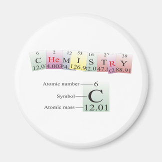 Aimant Chimie épelée avec éléments