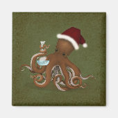 Aimant Chimie Octopus de Noël Laboratoire Steampunk Scien (Devant)