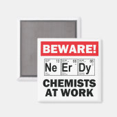 aimant chimiste nerdy (Recto/Verso)