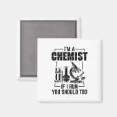 Aimant Chimiste | Science Chimie Cadeaux étudiants (Recto/Verso)