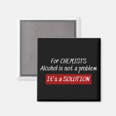 Aimant Chimistes Alcool Solution Chimie Plaisanterie (Recto/Verso)