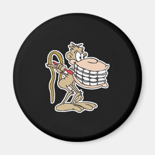 Aimant chimpanzé avec accolades