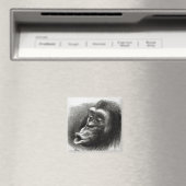 Aimant Chimpanzé déçu et Sulky (In Situ (Lave-vaisselle))