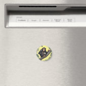 Aimant Chimpanzé mignon sur la branche accueille (In Situ (Lave-vaisselle))