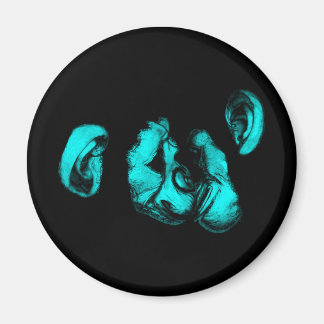 Aimant chimpanzés baisants : néon turquoise
