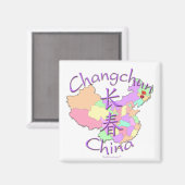Aimant Chine de Changchun (Recto/Verso)