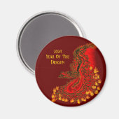 Aimant Chine Dragon, 2024 Année Du Dragon (Recto/Verso)