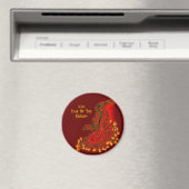Aimant Chine Dragon, 2024 Année Du Dragon (In Situ (Lave-vaisselle))