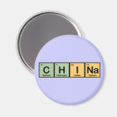 Aimant Chine faite d'éléments (Recto/Verso)