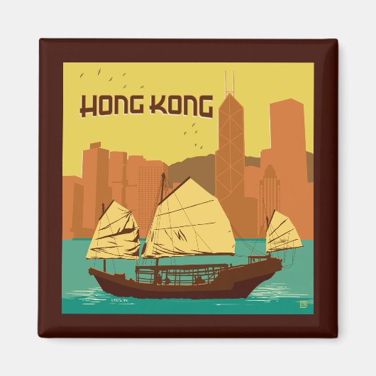 Aimant Chine | Hong Kong (Devant)