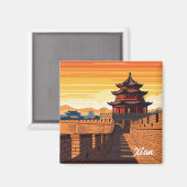 Aimant Chine Xi'an Travel (Recto/Verso)