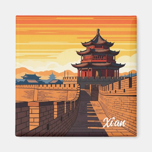 Aimant Chine Xi'an Travel (Devant)