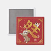 Aimant Chinese New Year Lucky Corgi (Recto/Verso)