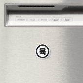 Aimant Chino coréen Numéro 6 Six 육 (In Situ (Lave-vaisselle))