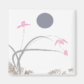 aimant chinois orchidées (Devant)