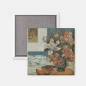 Aimant Chinois Peonies et Mandoline par Paul Gauguin (Recto/Verso)