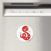 AIMANT CHINOIS ZODIAC PAPERCUT SNAKE ILLUSTRÉ CHEMISE (In Situ (Lave-vaisselle))