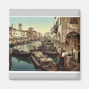 Aimant Chioggia, poissonnerie, photo de cru de Venise,