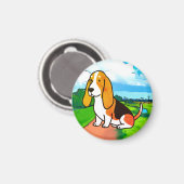 Aimant Chiot,Animal, animal de compagnie (Recto/Verso)