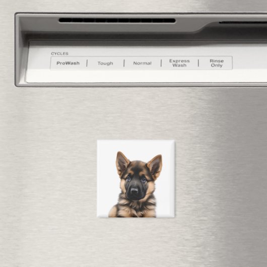 Aimant Chiot berger allemand (In Situ (Lave-vaisselle))