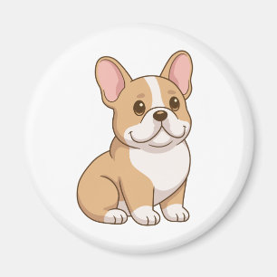 Aimant Chiot Bouledogue Français Mignon