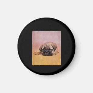 Aimant Chiot Carlin mignon Cadeau Amoureux de les chien
