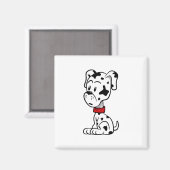Aimant Chiot dalmate (Recto/Verso)