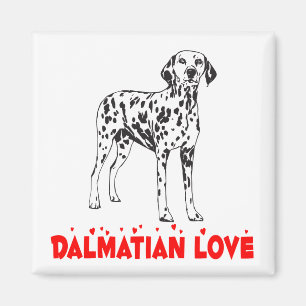 Aimant Chiot Dalmatien Maman Chien Mignon Sauvetage Adopt