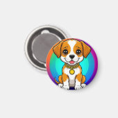 Aimant Chiot de dessin animé adorable (Recto/Verso)