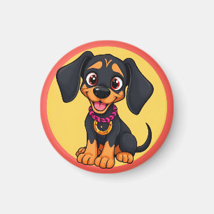 Aimant Chiot de dessin animé adorable