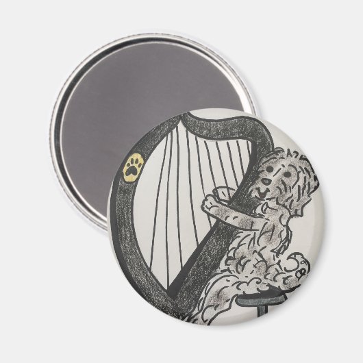 Aimant Chiot de harpe (Recto/Verso)