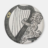 Aimant Chiot de harpe (Devant)