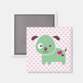 Aimant Chiot de Kawaii (Recto/Verso)