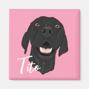 Aimant Chiot de pointeur noir