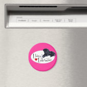 Aimant Chiot noir Labrador (In Situ (Lave-vaisselle))