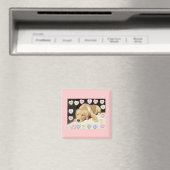 Aimant Chiot Valentine Golden Retriever (In Situ (Lave-vaisselle))